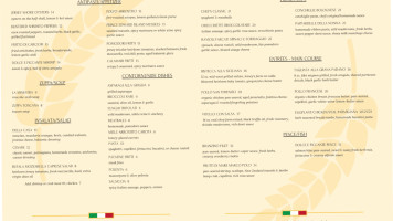The Twenties Italian Bistro menu
