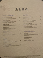 Alba menu