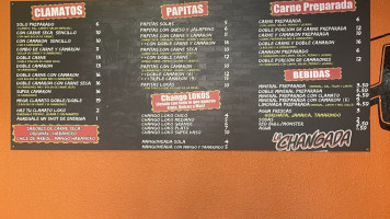 La Changada Denver menu