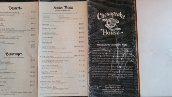 Chesapeake House menu