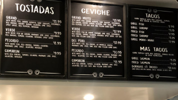Grand Fish Tacos Ceviche menu