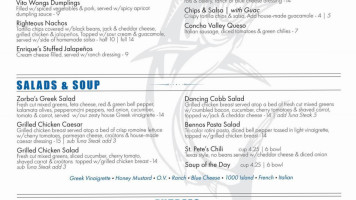 St Pete's Dancing Marlin menu