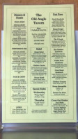 The Old Angle Tavern menu