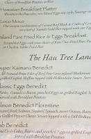 Hau Tree Lanai menu
