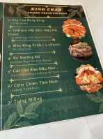 Tram Chim Fresh Seafood menu