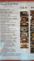 Top Chef Korean Bbq menu