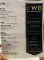 Red White Brew menu