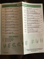 Veggie Fun menu