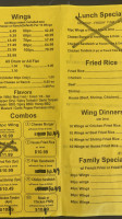 Wing Xpress menu