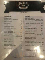 Rosebank Tavern menu