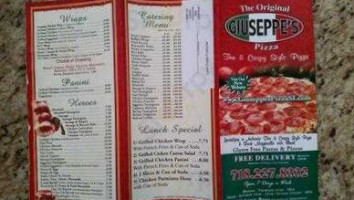 The Original Giuseppe’s Pizza menu