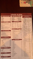 Yashi Sushi menu