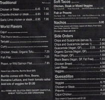 360 Degrees Gourmet Burritos menu