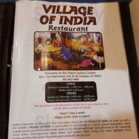 Village Of India menu