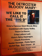Vivio's Detroit Eastern Market menu