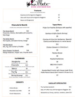 Vacillate Wine And Beer menu