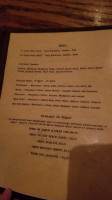 Landmark 1850 Inn menu