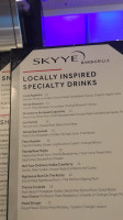 The Skyye And Grille menu