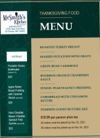 Mcsmith's Kitchen menu