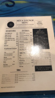 Miya Lounge menu
