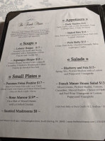 The French Manor Inn And menu