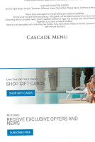 Cascade Pool Cafe At The Biltmore Miami menu