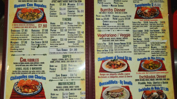 El Tezcal Mexican menu