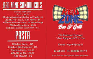 Red Zone Grill food