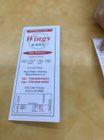 Wings Bbq inside