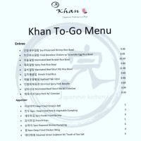 Khan Japanese Kitchen food