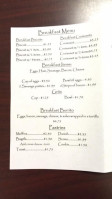 Espresso Express menu