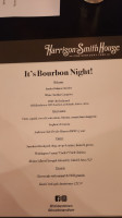 Harrison-smith House menu