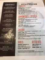 Atlanta Stillhouse menu