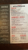 Atlanta Stillhouse menu