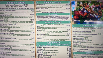 Fresh Hub Eatery menu