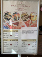 Four Seasons Buffet menu