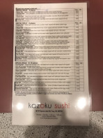 Tokyo Sushi Grill menu