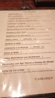 Manolo Tapas menu