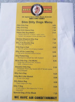 Slim Dilly Dogs menu
