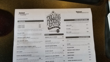 Rolling Smoke Bbq menu