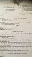 Fiddleheads Grille menu