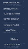 Barceloneta menu