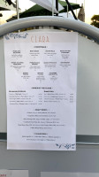 Clara Restaurant Bar Carlsbad menu