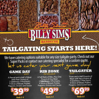 Billy Sims BBQ food