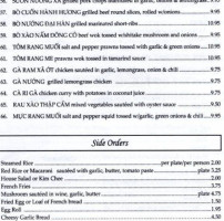 Chez Christina menu