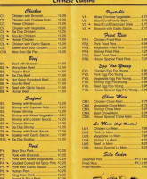 Chi Thai menu