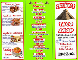 Cetinas Taco Shop food