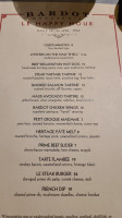 Bardot Brasserie By Michael Mina – Aria menu
