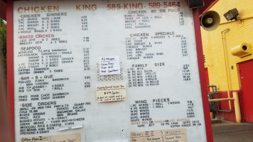 Chicken King Of Louisville menu