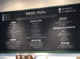 Banh Oui menu